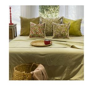 Cojín 45x45 cm Campanilla 2 crudo