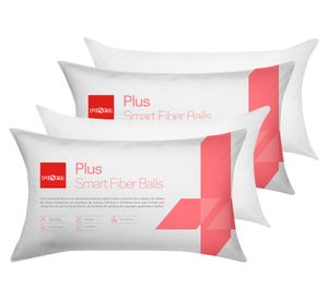 Set 4 almohadas 50x90 cm Plus blanco
