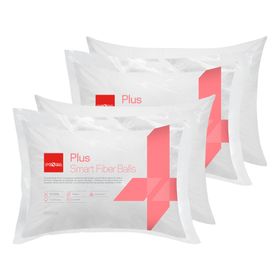 Set 4 almohadas 50x70 cm Plus blanco