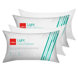Set 4 almohadas 50x90 cm Light blanco