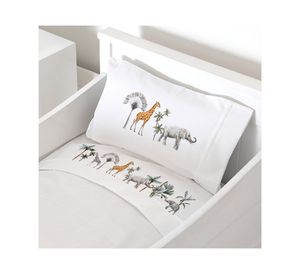 Juego sábanas cuna 200 hilos África diseño