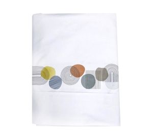 Juego de sábanas 1 plaza 200H Luz de luna blanco