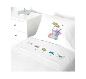 Juego de sábanas transición 200H Libélula blanco
