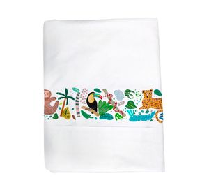 Juego de sábanas transición 200H Jungla blanco