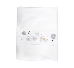 Juego sábanas cuna 200 hilos Luna diseño
