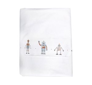 Juego sábanas cuna 200 hilos Robot diseño