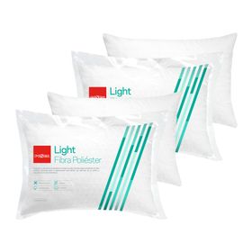 Set 4 almohadas 50x70 cm Light blanco