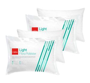 Set 4 almohadas 50x70 cm Light blanco