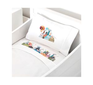 Juego sábanas cuna 200 hilos Aventura diseño