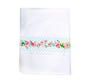 Juego sábanas cuna 200 hilos Letra vintage H diseño