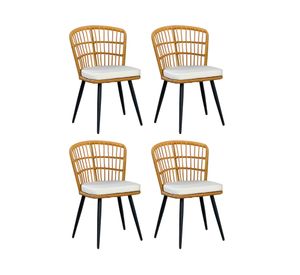 Silla Londres cojín marfil 4 unidades