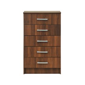 Cómoda nogal 5 cajones