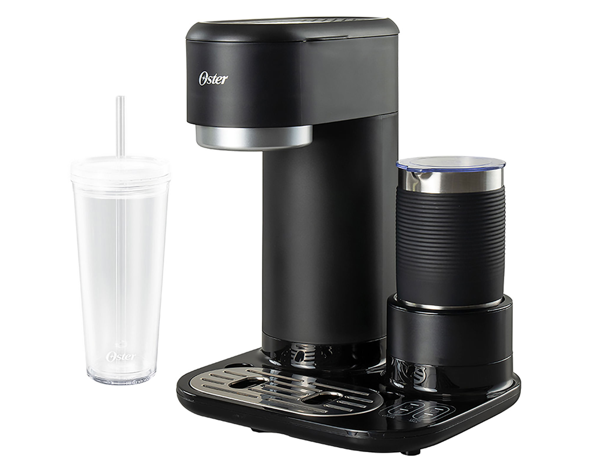 Oster Cafetera Latte con espumador negro 650 ml
