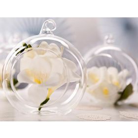 Esfera Vidrio Transparente 12x14x14 cm