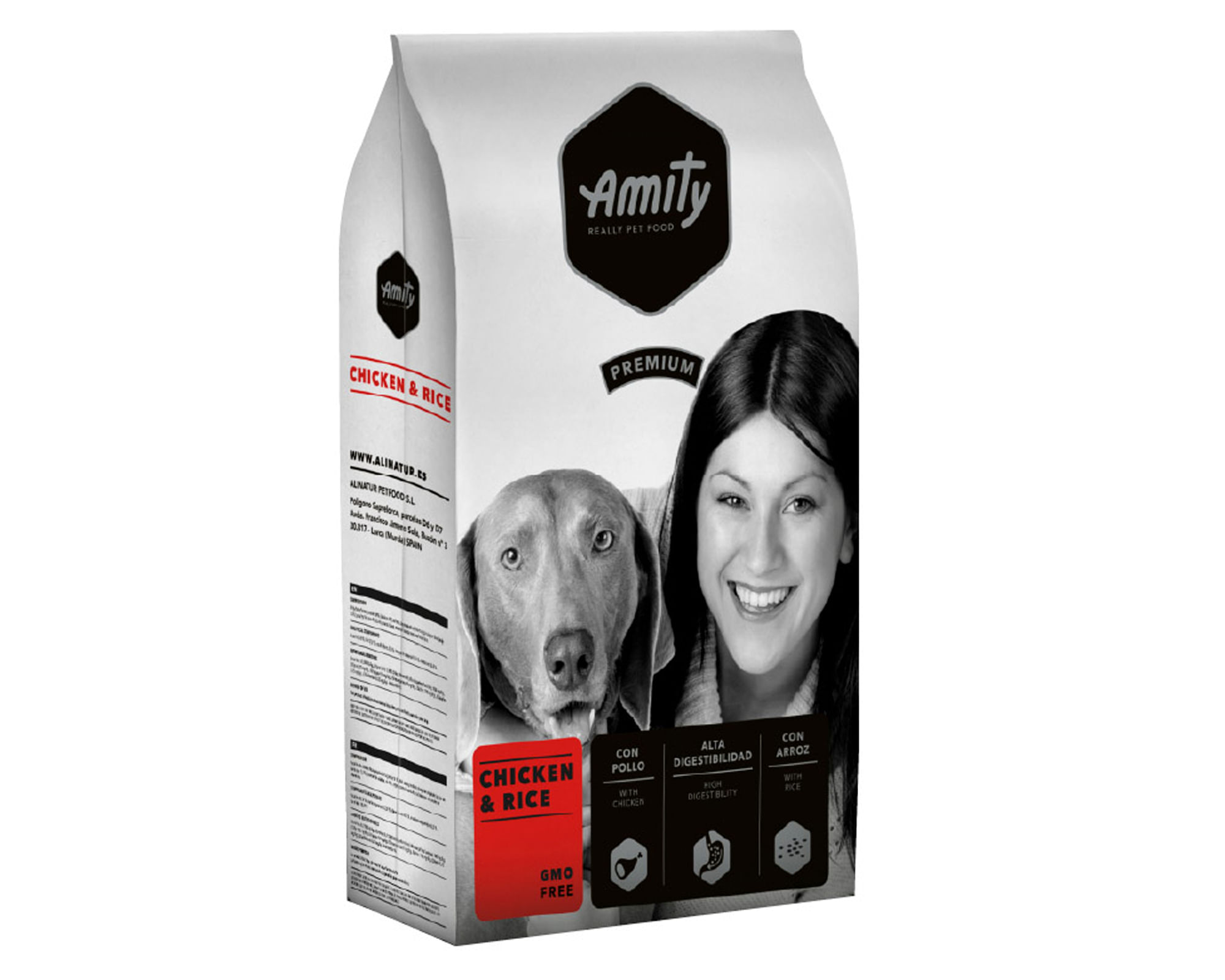 Alimento seco perro todo tamaño pollo y arroz 15 kg a $41.391