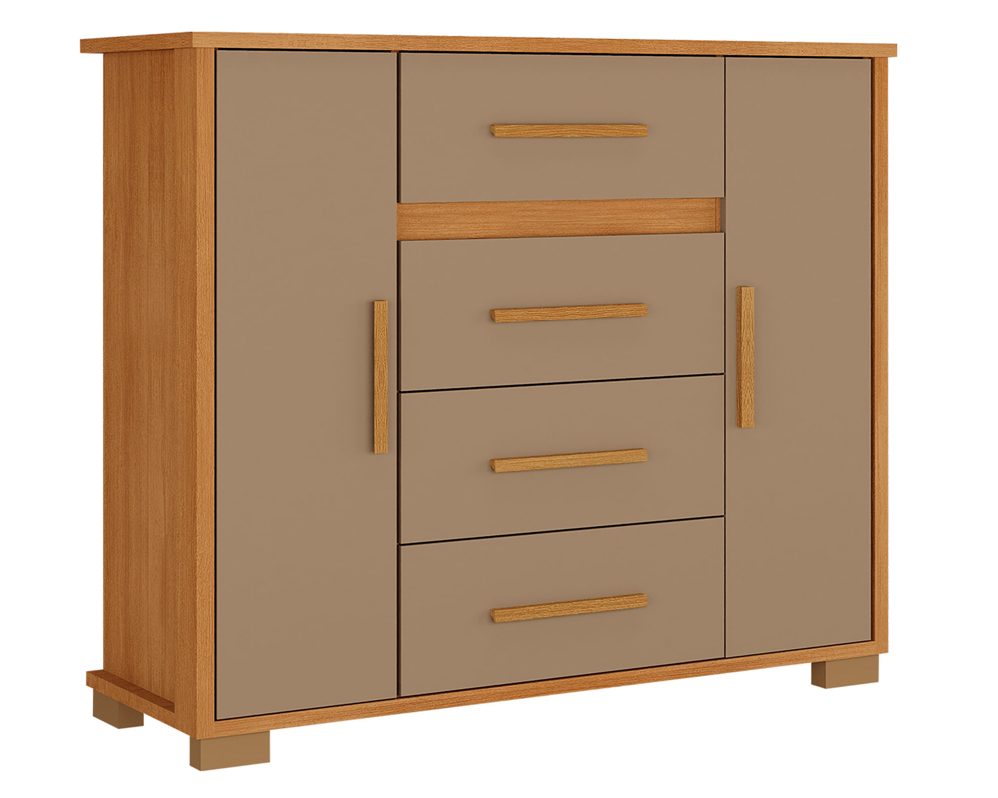 Di Poretti Design Cómoda Kyra cinamomo|cappuccino 2 puertas 4 cajones
