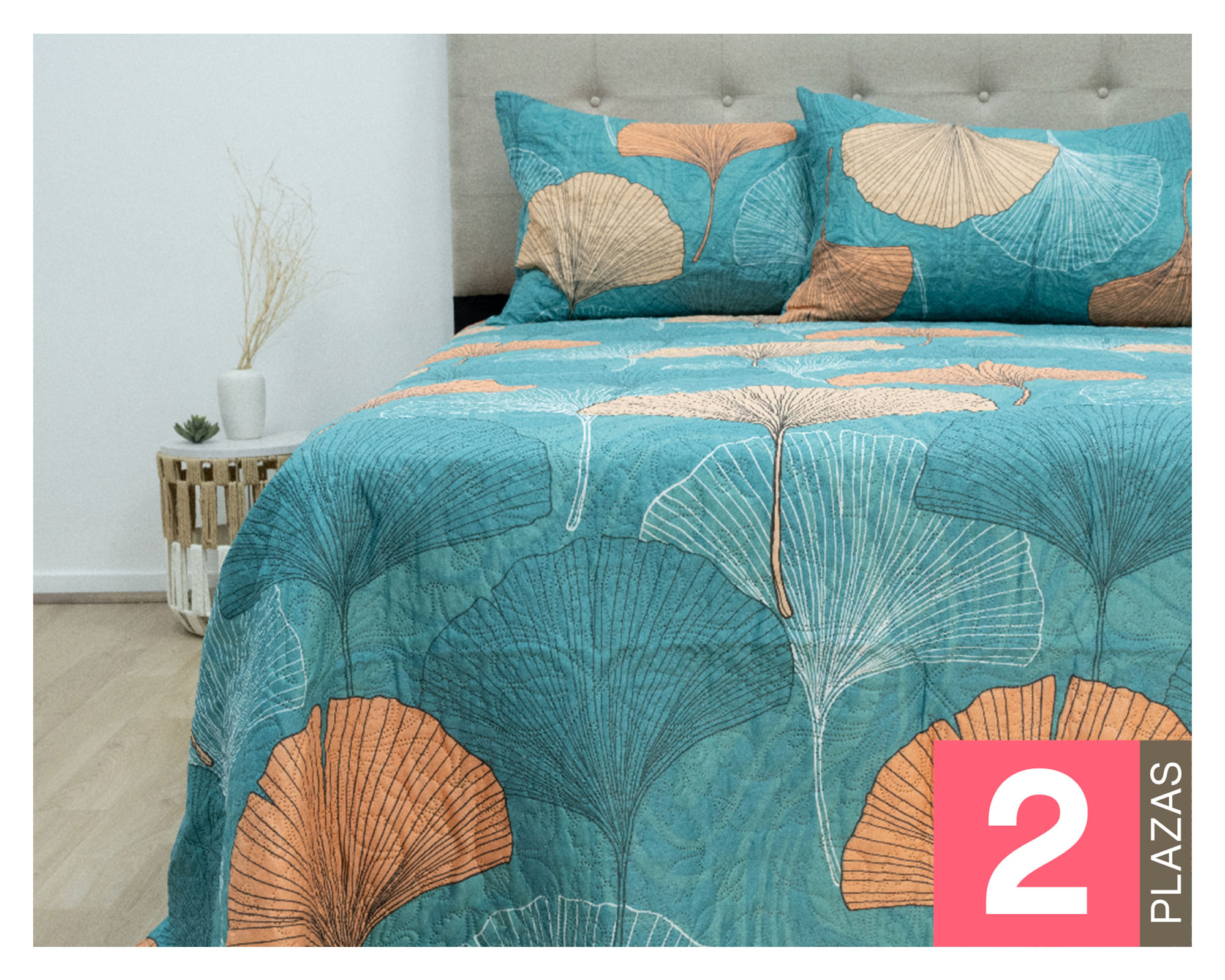 Doral Quilt Estampado diseños 2 plazas