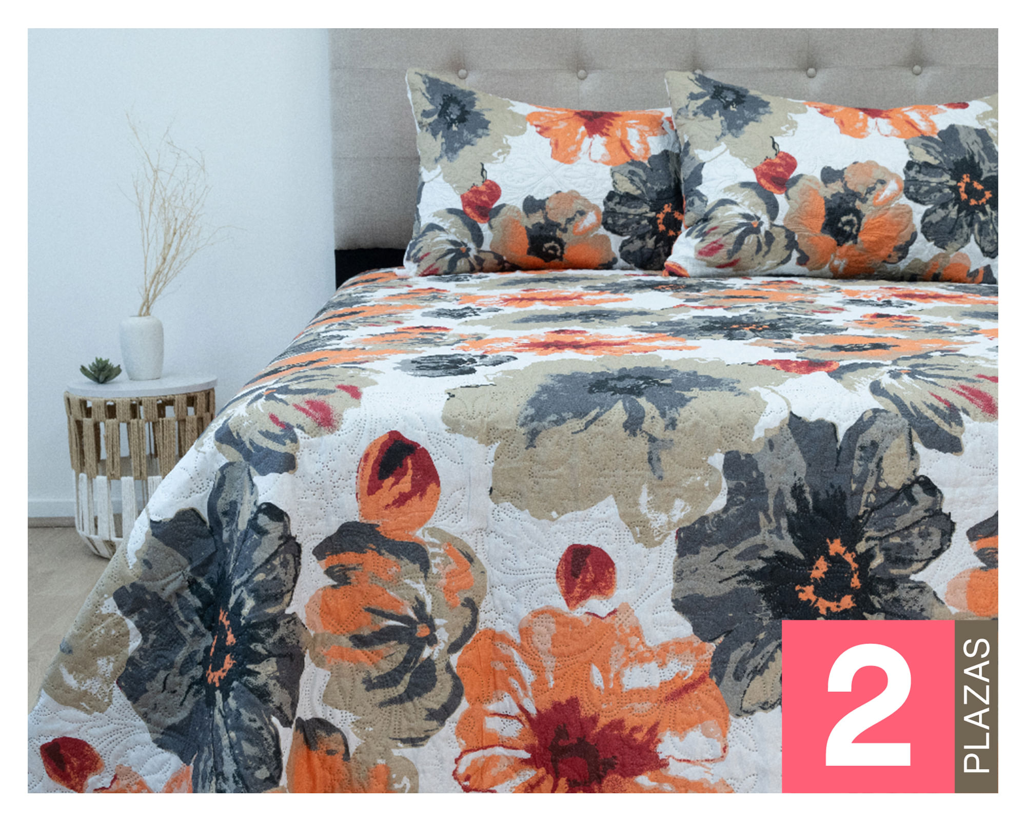 Doral Quilt Estampado diseños 2 plazas