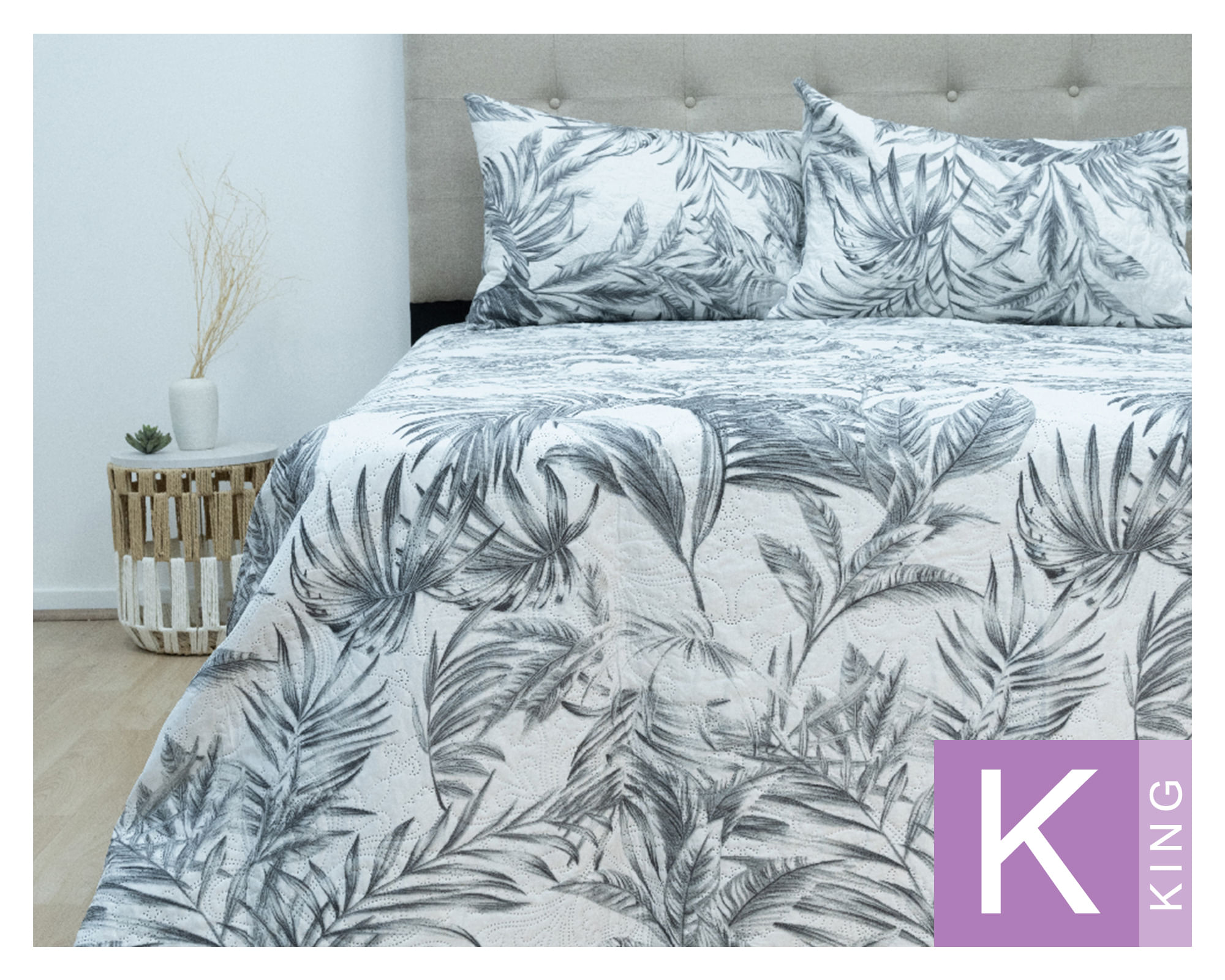 Doral Quilt Estampado diseños King