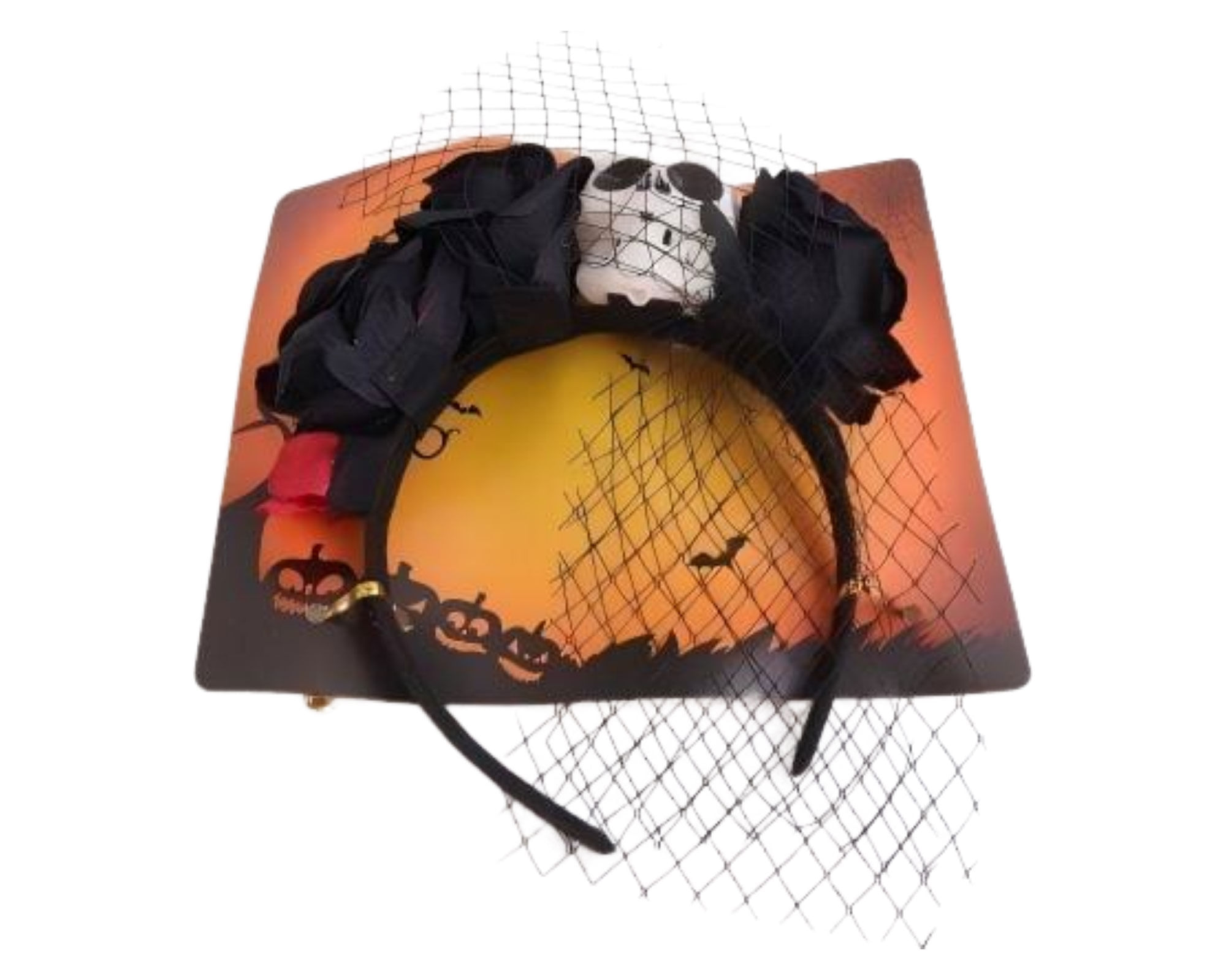 M+Design Vincha Flor calavera Halloween