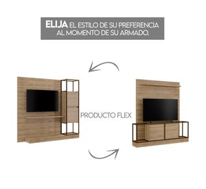 Centro entretenimiento TV 60'' Home Design noce/oro envejecido