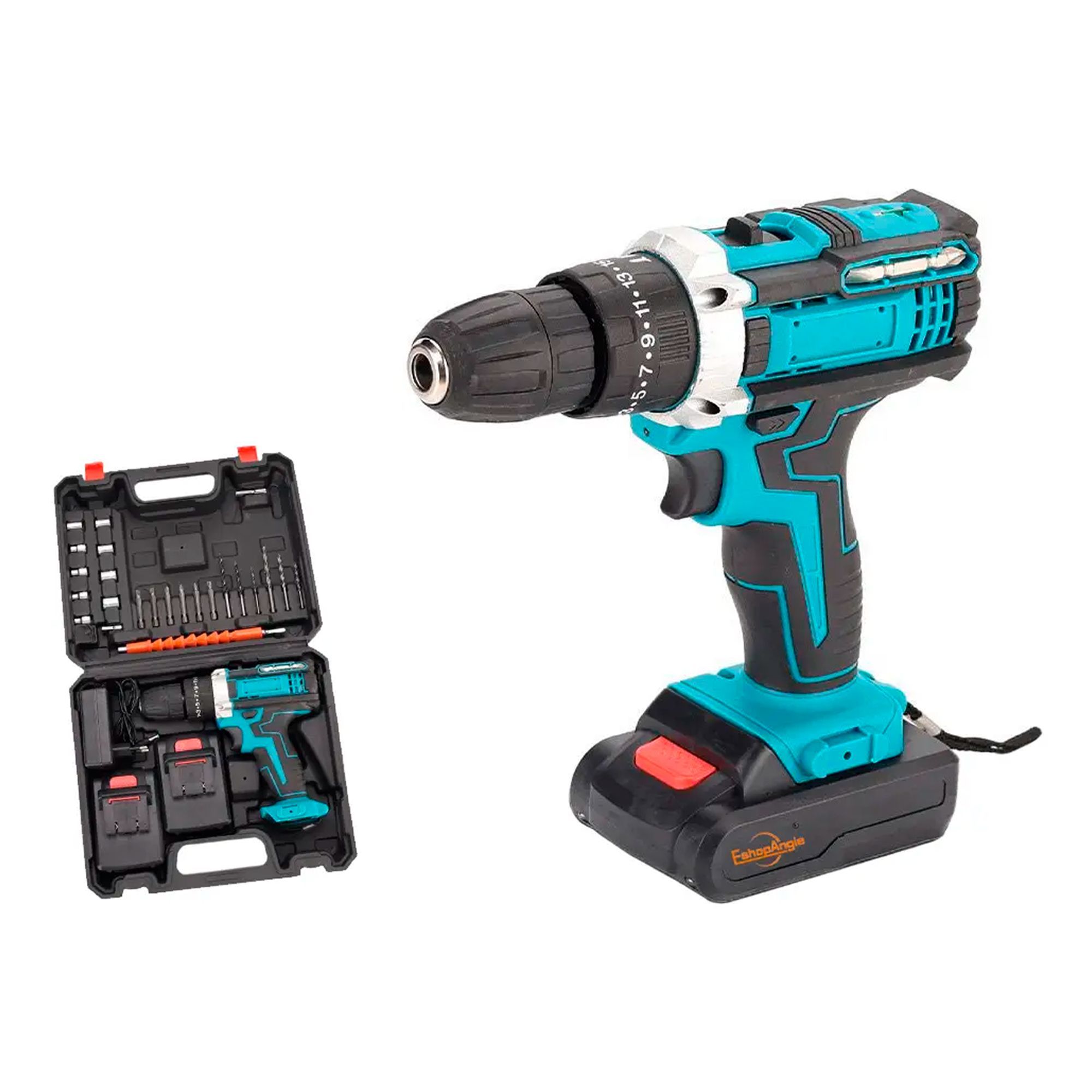 Taladro Inal mbrico 68vf 2 Bater as Destornillador Brocas a $18.990