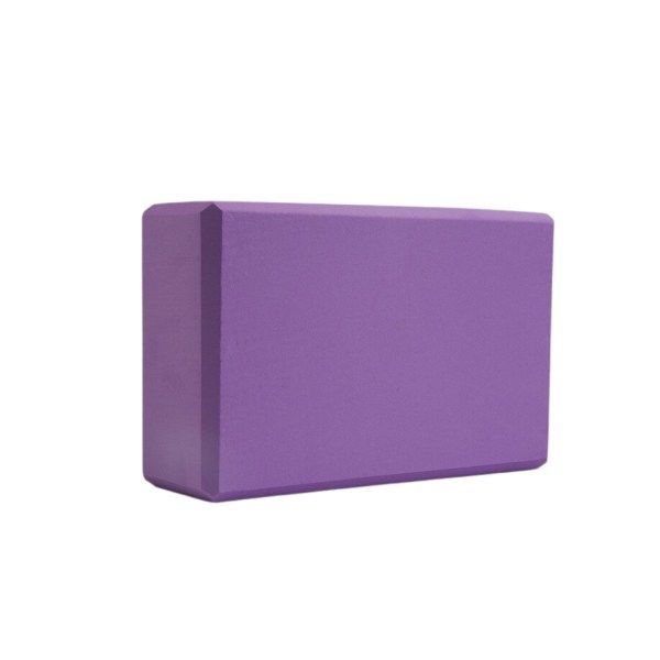 Ladrillo Bloque Goma Eva Yoga Pilates Ejercicios Soporte Morado