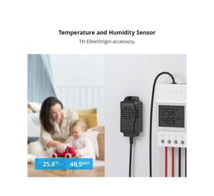 Sensor Temperatura y Humedad THS01RJ9 para Sonoff TH negro