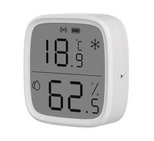 Sensor Temperatura y Humedad SNZB-02D Zigbee blanco