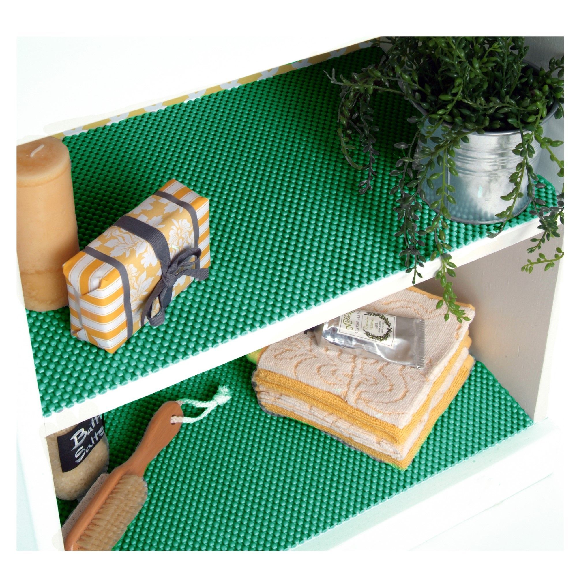 Genérico Pack 2 Rollos Malla Antideslizante Verde  30x152 05F-127902