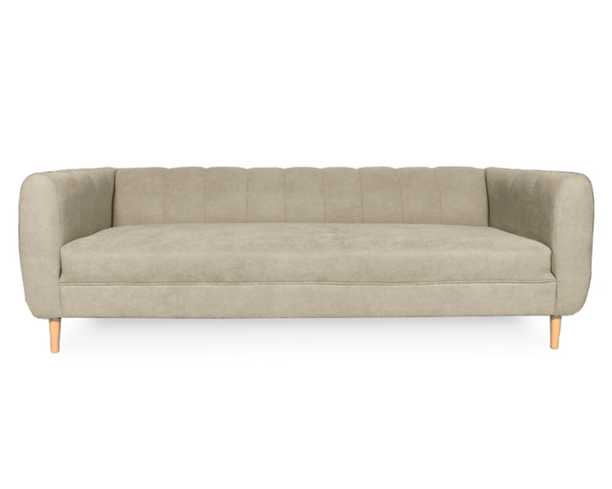 Sofás Home Sofá 2 cuerpos Lynette chenille beige