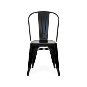 Pack 4 sillas Tolix asiento metal negro Form Design