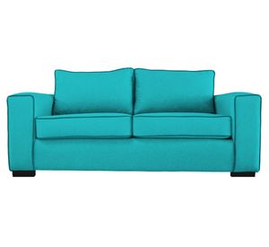 Sofá 3 cuerpos Gabro chenille turquesa