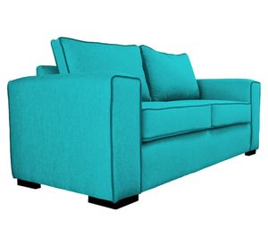 Sofá 3 cuerpos Gabro chenille turquesa