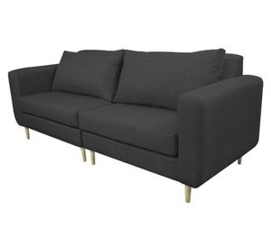 Sofá 3 cuerpos Bollen chenille grafito