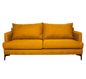 Sofá 2 cuerpos Aldara chenille ambarino