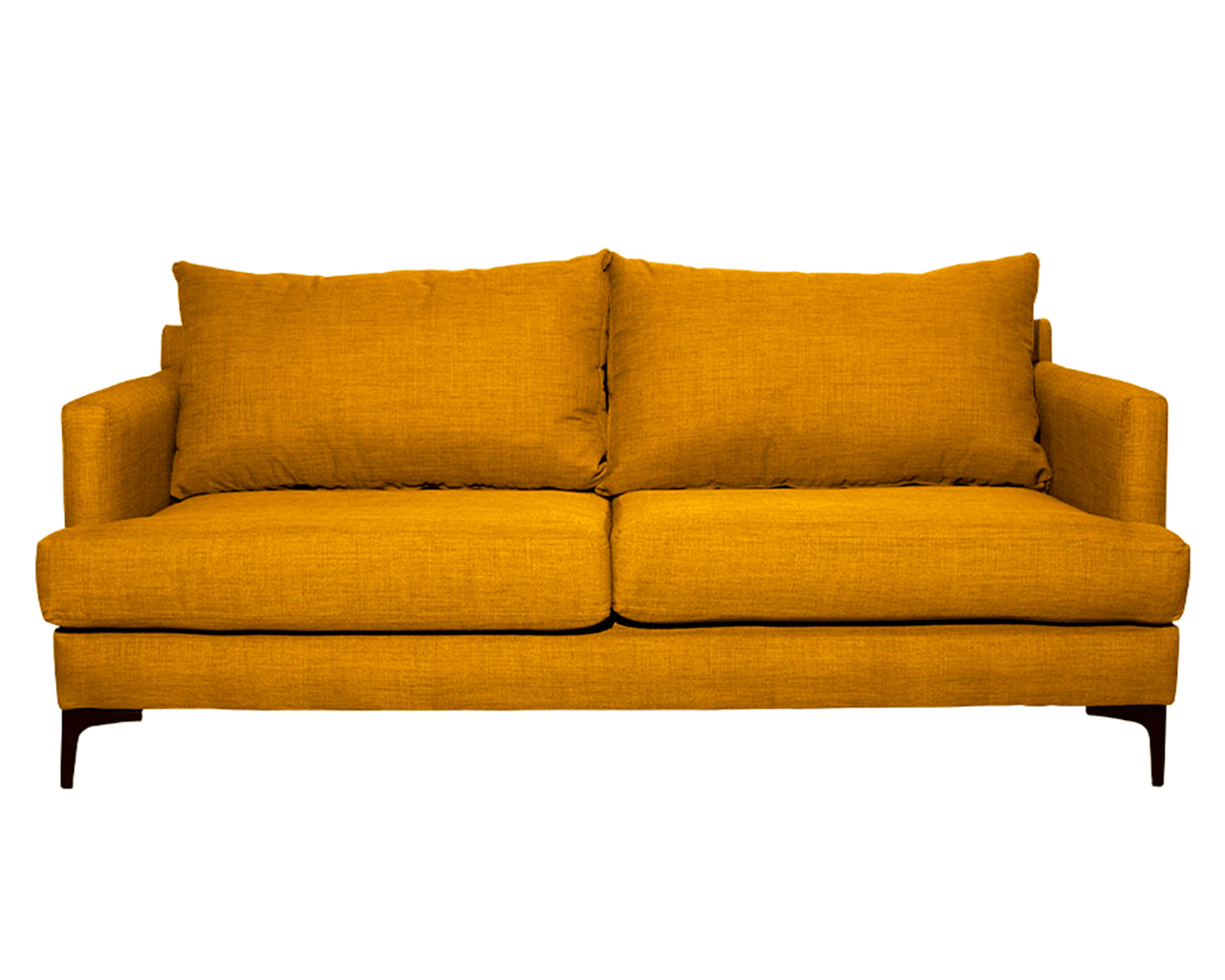 Sofás Home Sofá 2 cuerpos Aldara chenille ambarino