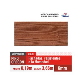 Siding Color plus pino oregón 19x366 cm 6 mm
