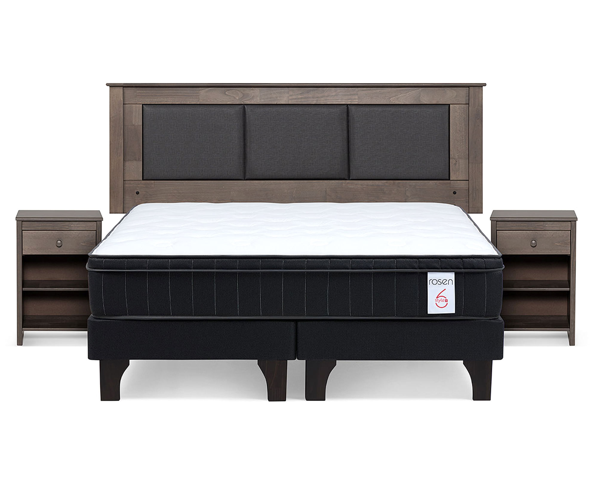 Rosen Cama europea New Style 6 Plus king base dividida + set muebles Rachel