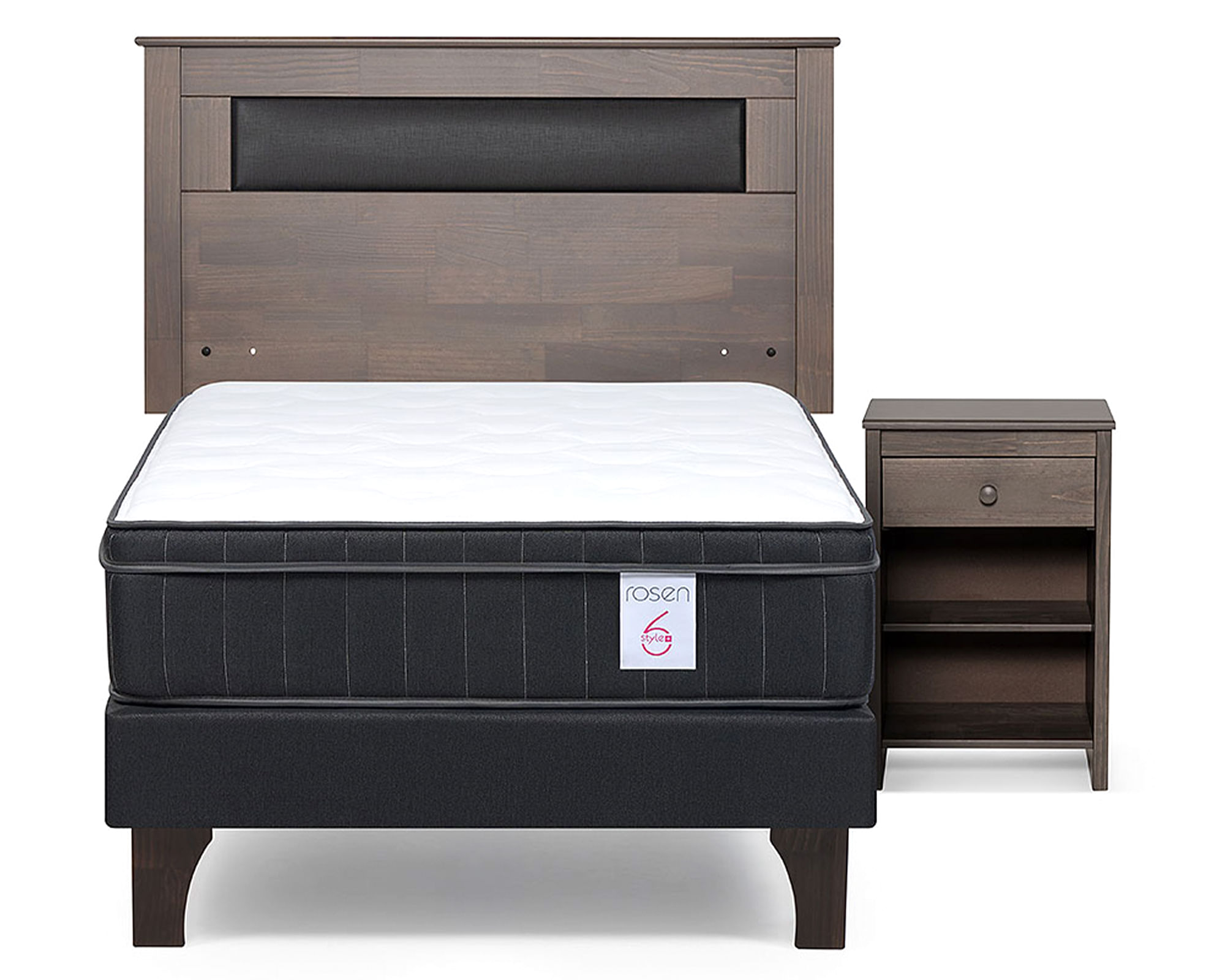 Rosen Cama europea New Style 6 Plus 1 plaza + set de muebles Ferrara