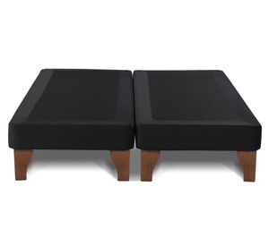 Base cama europea 2 plazas base dividida Zen negro