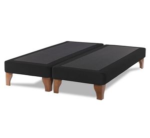 Base cama europea 2 plazas base dividida Zen negro