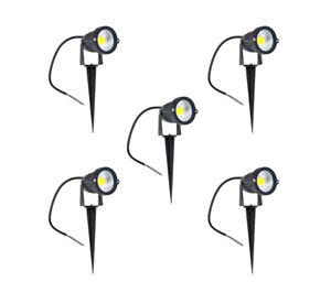 Pack 5 Estacas Jardín 7W Led Frío