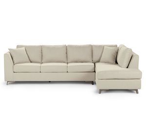 Sofá seccional Carter derecho beige Rosen.