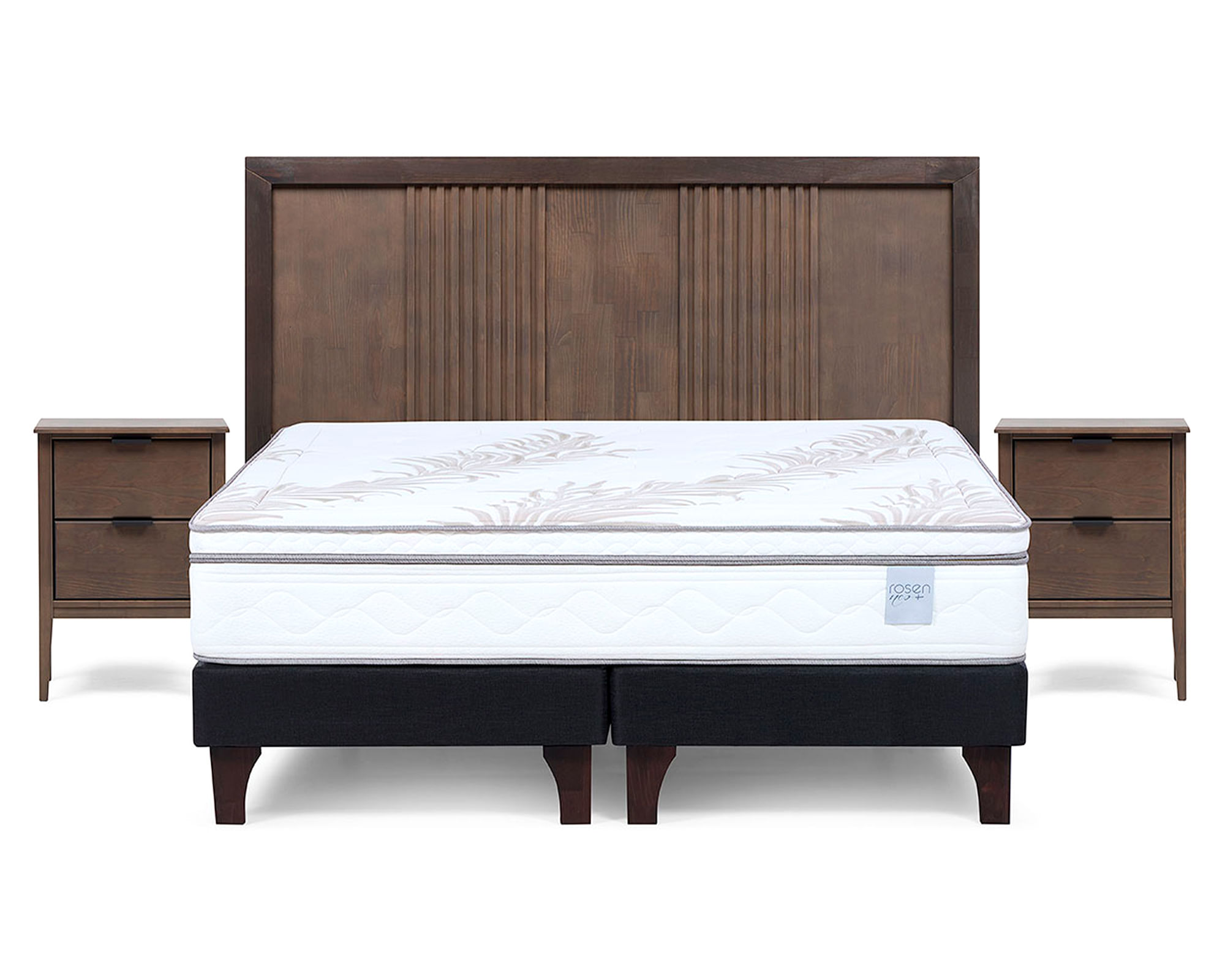Rosen Cama europea Neo Plus king base dividida 180 cm + set de muebles Marco