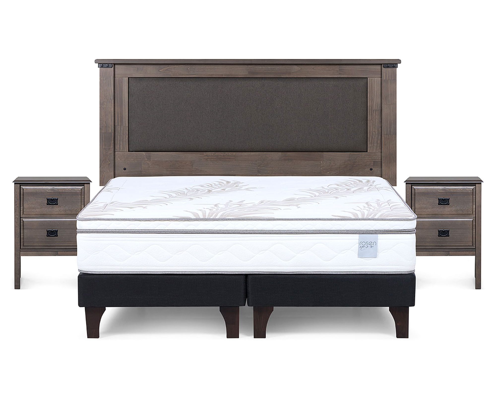 Rosen Cama europea Neo Plus king base dividida 180 cm + set de muebles New ray