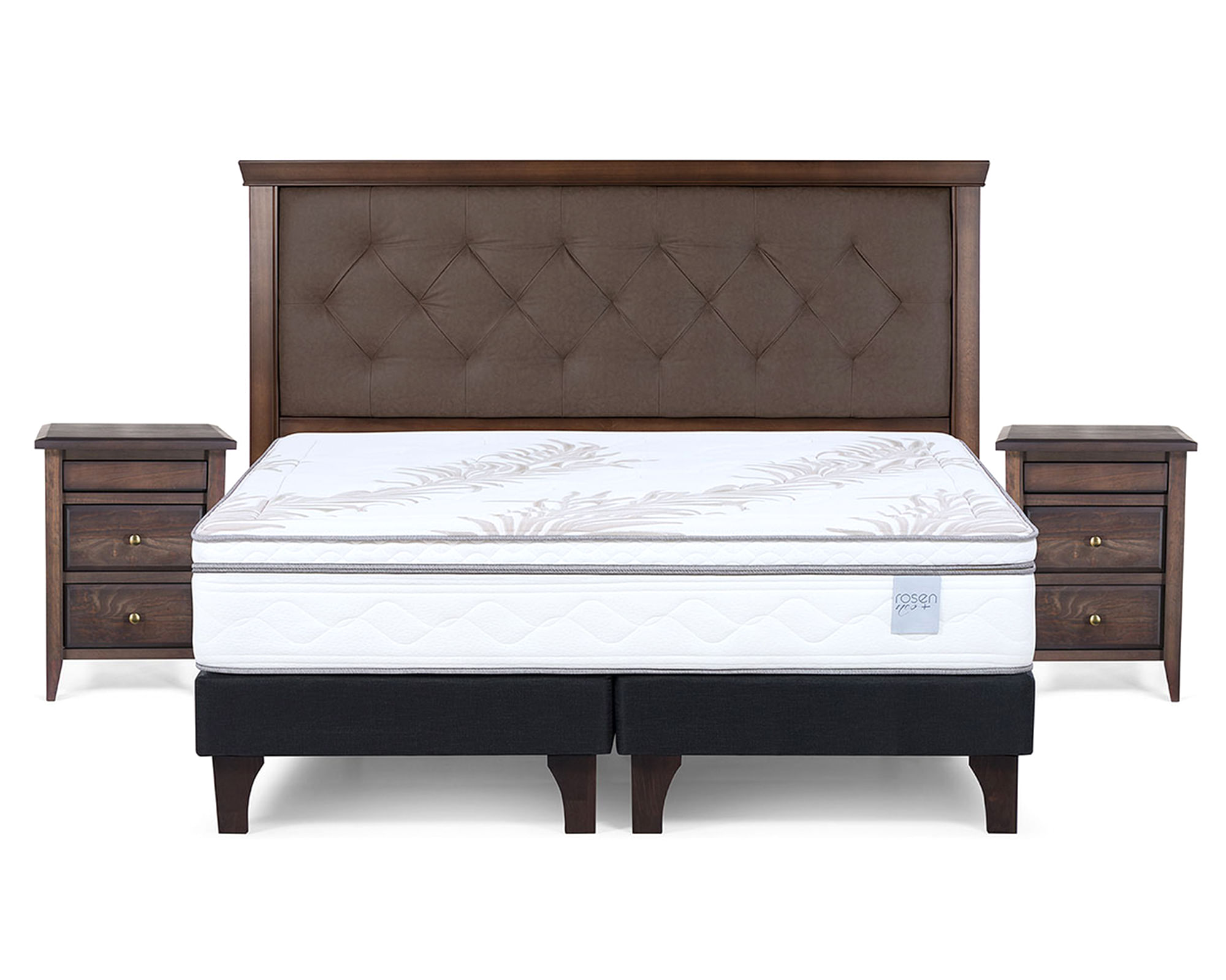 Rosen Cama europea Neo Plus king base dividida 180 cm + set de muebles Brera