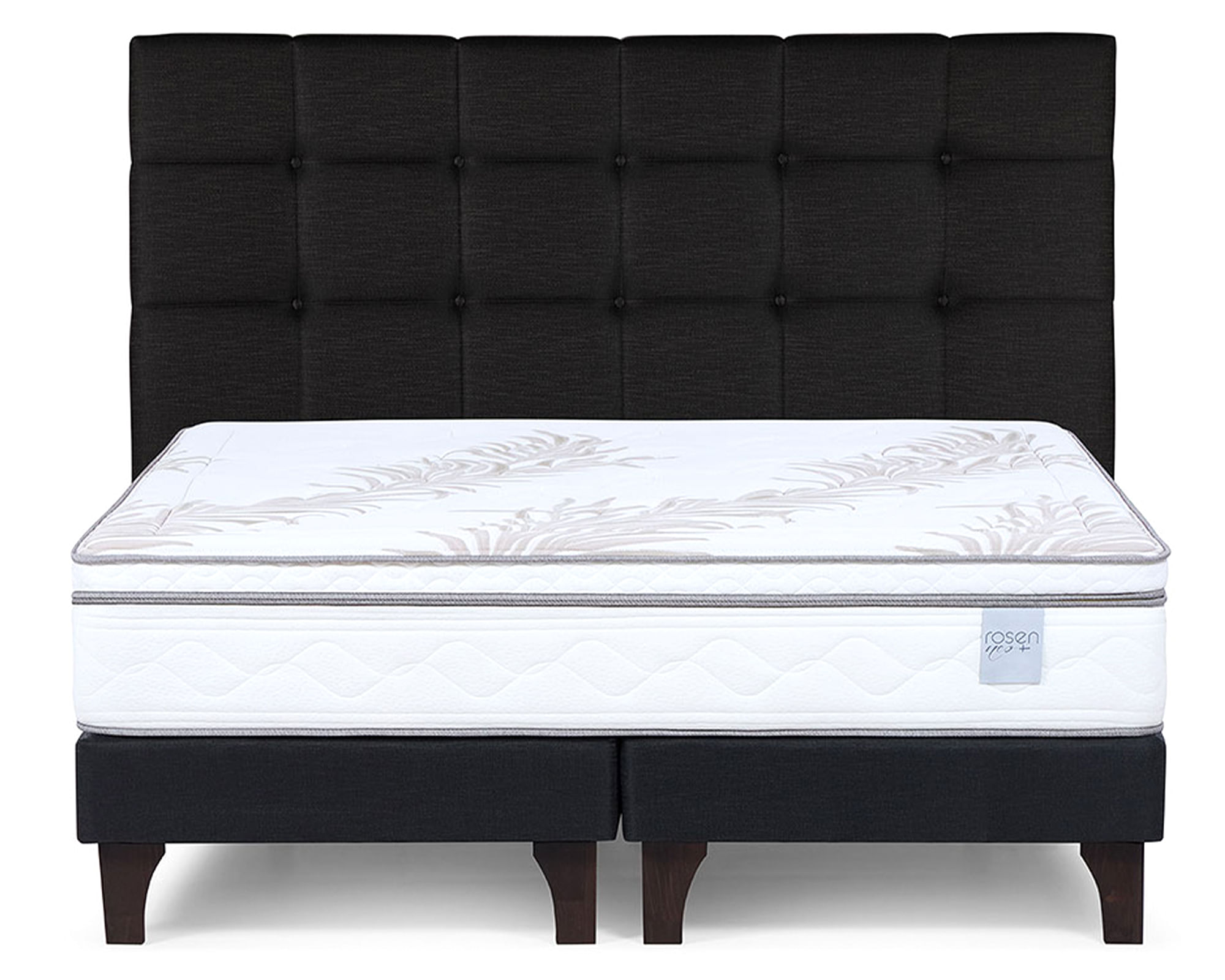 Rosen Box spring Neo Plus súper king base dividida + respaldo Issey
