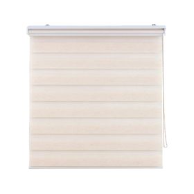 Cortina roller Dúo sin cenefa 120x165 cm lino texturado