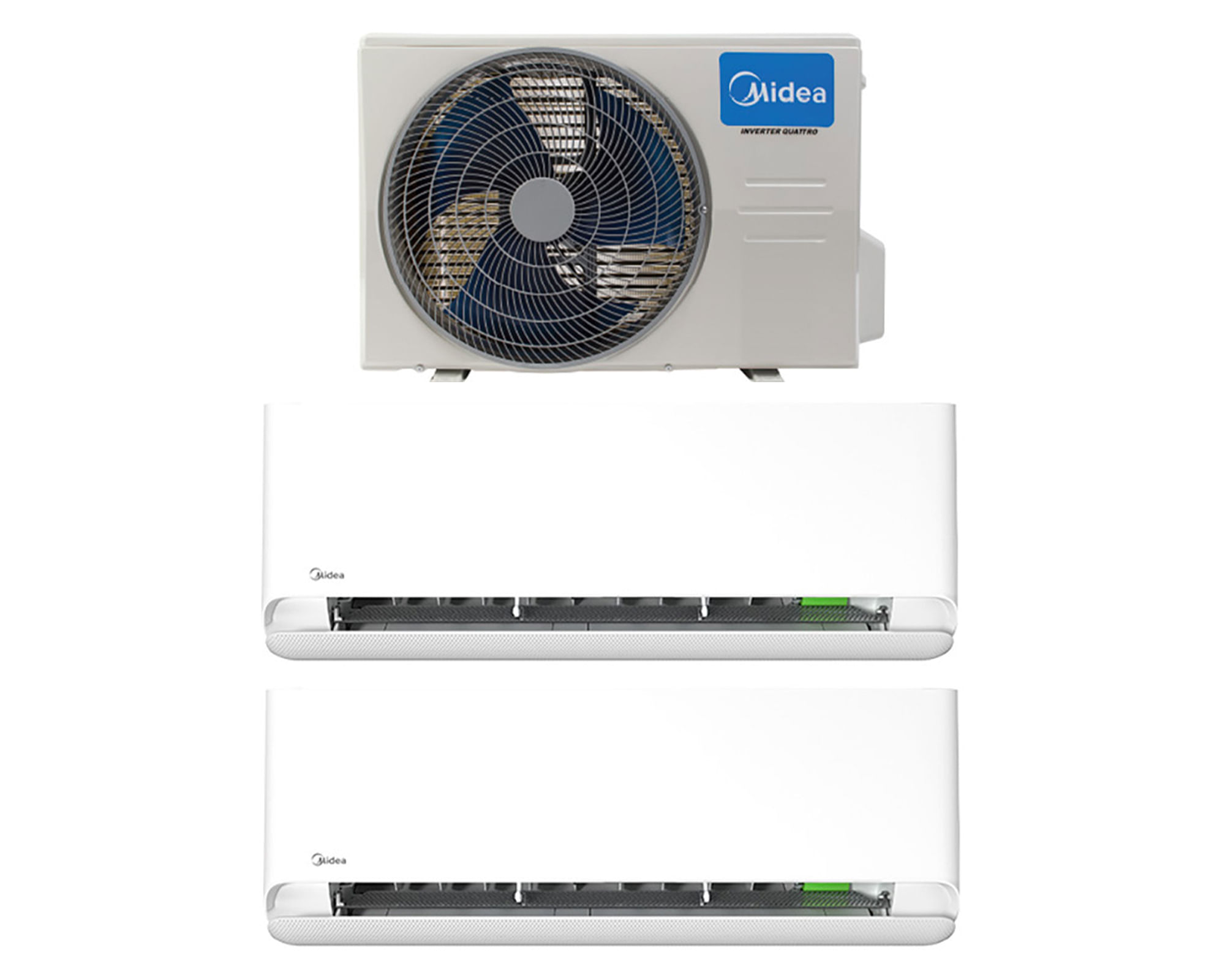 Midea Aire acondicionado split Multibreezeless 9-12 blanco 9.000 + 12.000 BTU